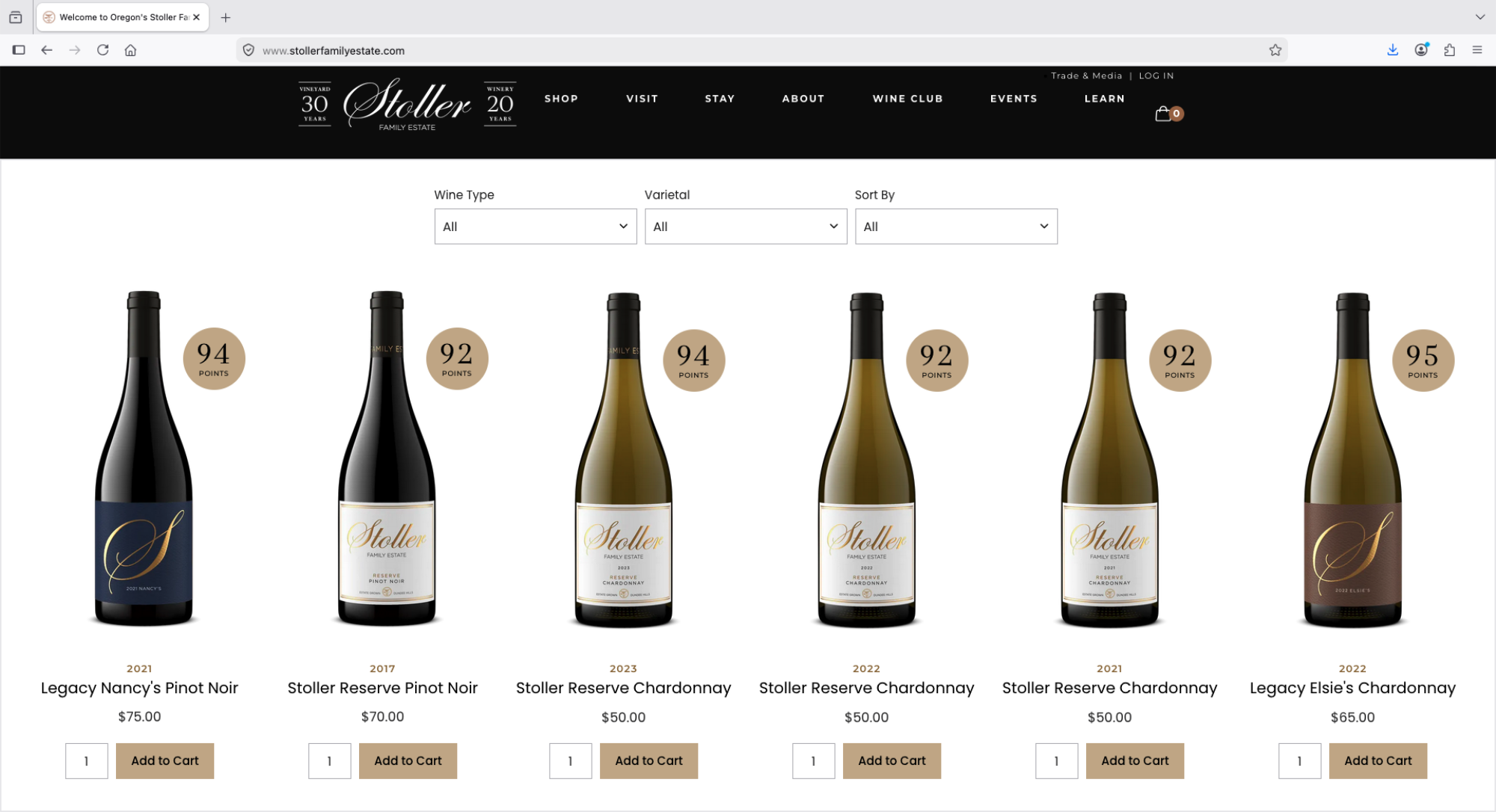 Best Winery Website Design in Oregon - Hanneson Creative
